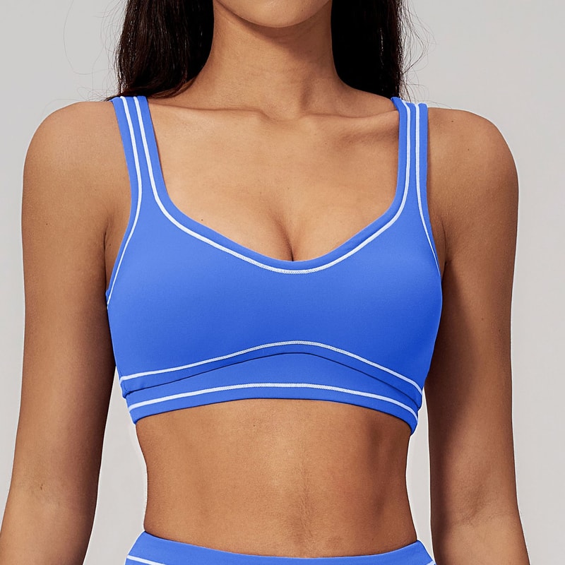 PerformanceFit Breathable Push Up Sports Bra For Women Gym Yoga Workout Crop Top 2