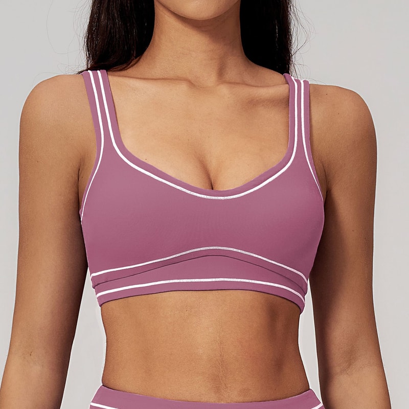 PerformanceFit Breathable Push Up Sports Bra For Women Gym Yoga Workout Crop Top 4