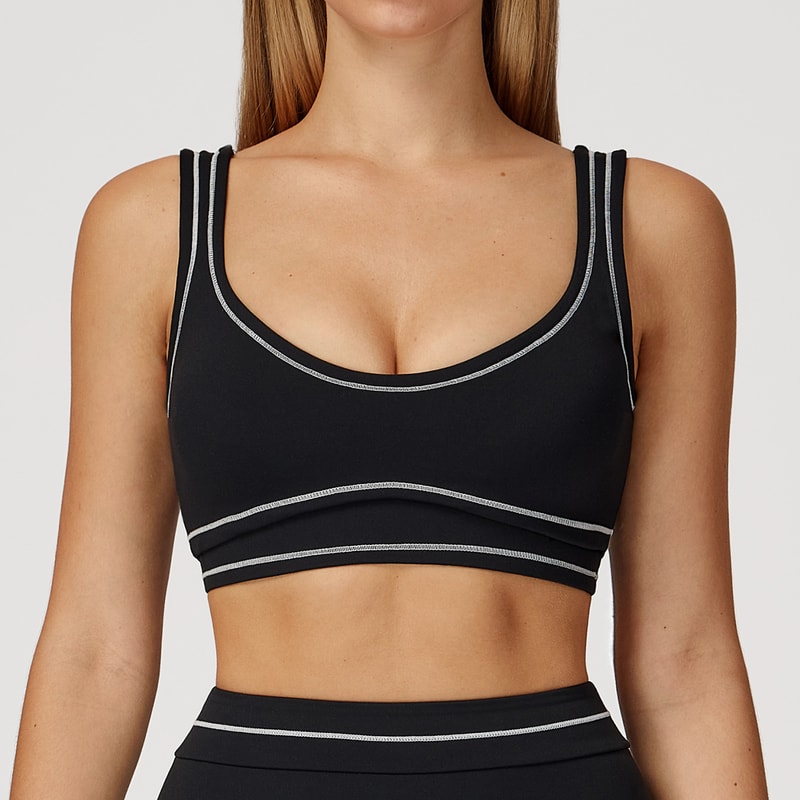 PerformanceFit Breathable Push Up Sports Bra For Women Gym Yoga Workout Crop Top 5