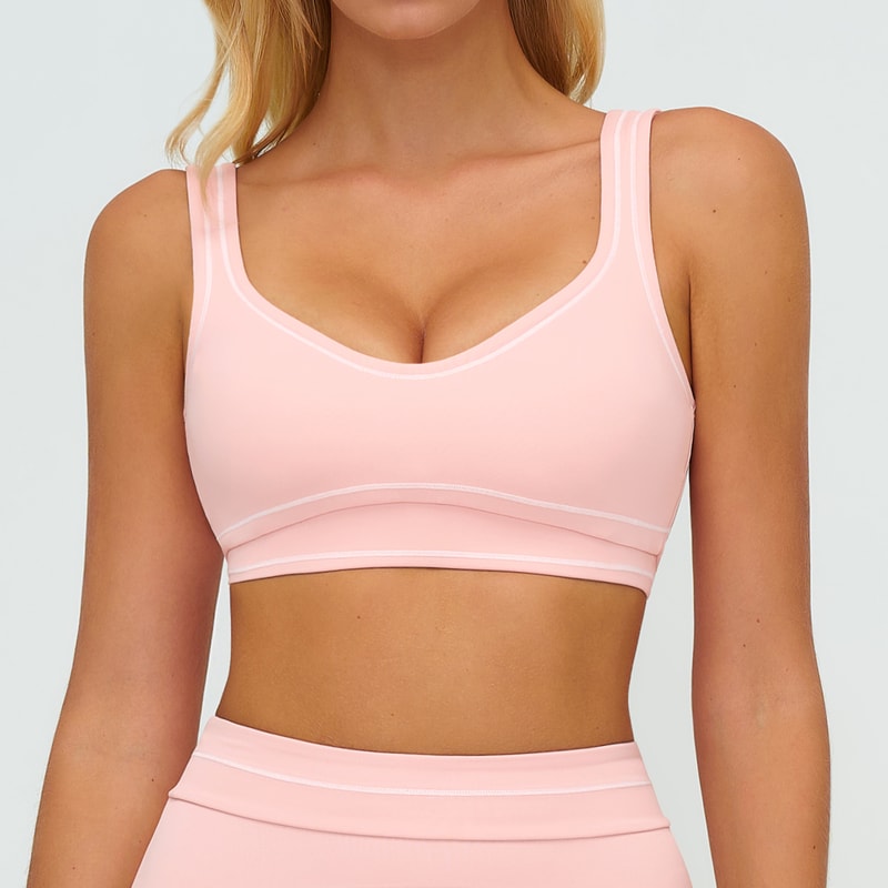 PerformanceFit Breathable Push Up Sports Bra For Women Gym Yoga Workout Crop Top 6