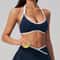 High Support Sports Bra for Women – Open Back Gym & Running Workout Bra with Push Up Design