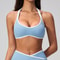 High Support Sports Bra for Women – Open Back Gym & Running Workout Bra with Push Up Design