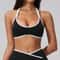 High Support Sports Bra for Women – Open Back Gym & Running Workout Bra with Push Up Design