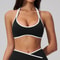 High Support Sports Bra for Women – Open Back Gym & Running Workout Bra with Push Up Design