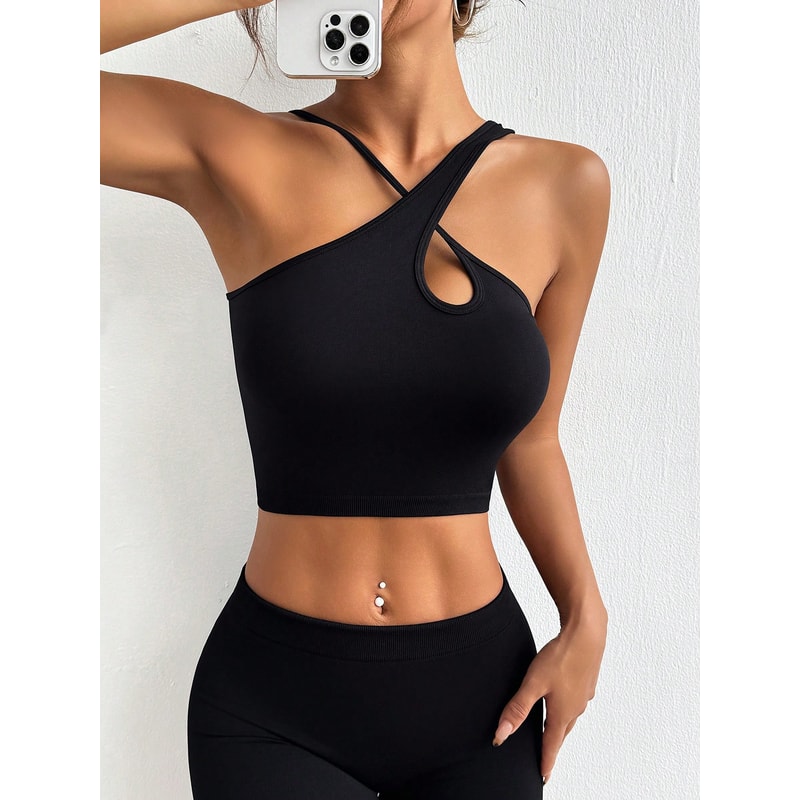 Womens Sexy Fitness Bra Crop Top – Supportive Yoga & Running Workout Sports Bra