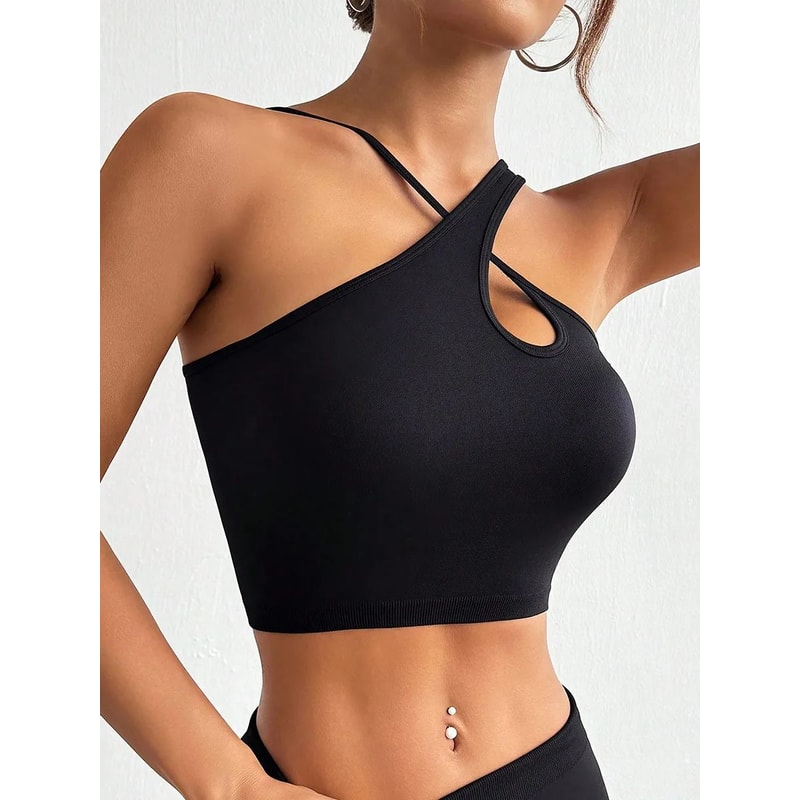 Womens Sexy Fitness Bra Crop Top – Supportive Yoga & Running Workout Sports Bra