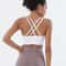 Womens Quick Dry Breathable Raceback Sports Yoga Bra with Removable Pads