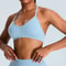 High Support Seamless Sports Bra for Women – Adjustable Push Up Fitness Tank Top