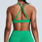 High Support Seamless Sports Bra for Women – Adjustable Push Up Fitness Tank Top