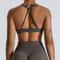 High Support Seamless Sports Bra for Women – Adjustable Push Up Fitness Tank Top