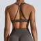 High Support Seamless Sports Bra for Women – Adjustable Push Up Fitness Tank Top