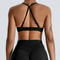 High Support Seamless Sports Bra for Women – Adjustable Push Up Fitness Tank Top