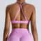 High Support Seamless Sports Bra for Women – Adjustable Push Up Fitness Tank Top