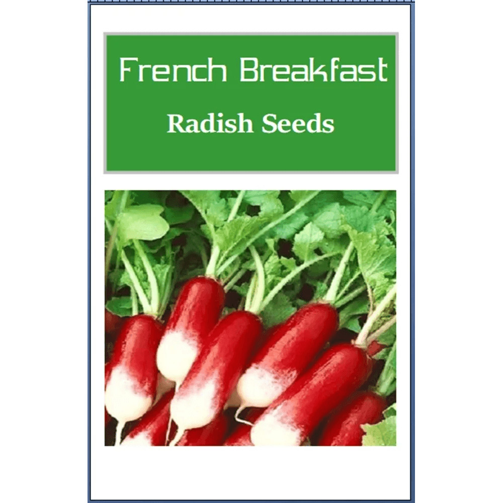 French Breakfast Radish Seeds NonGMO Heirloom Garden Seeds For Quick Growth 0