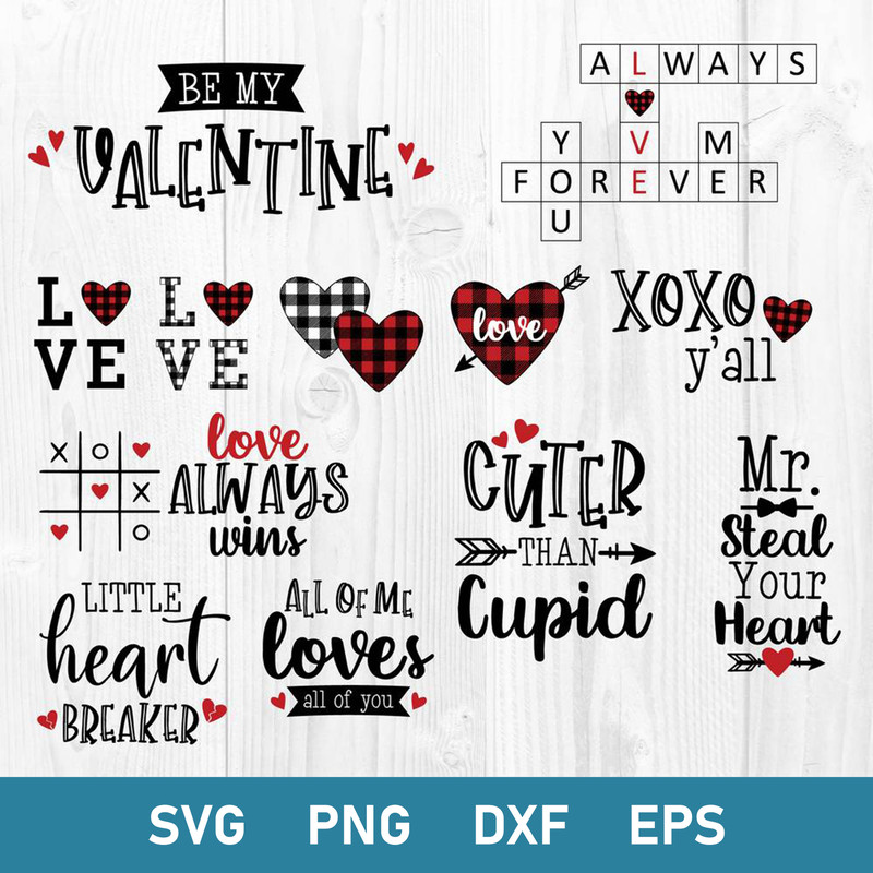 Bundle Valentine Svg, Be my Valentine Svg, Cupid Svg, Valentine Quotes Svg Png Dxf Eps File.jpg
