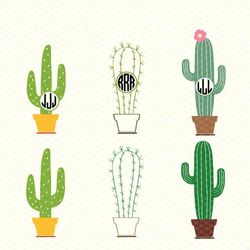 Cactus Bundle Svg, Cactus Clipart, Cactus Svg, Cactus Cricut Svg, Instant Download