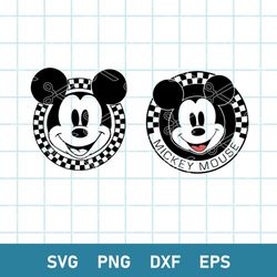 Checkered Mickey Mouse Svg, Mickey Mouse Svg, Disney Svg, Png Dxf Eps File