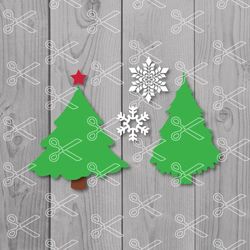 Christmas Tree Bundle Svg, Christmas Tree Clipart, Christmas Tree Svg, Christmas Tree Cricut Svg, Instant Download