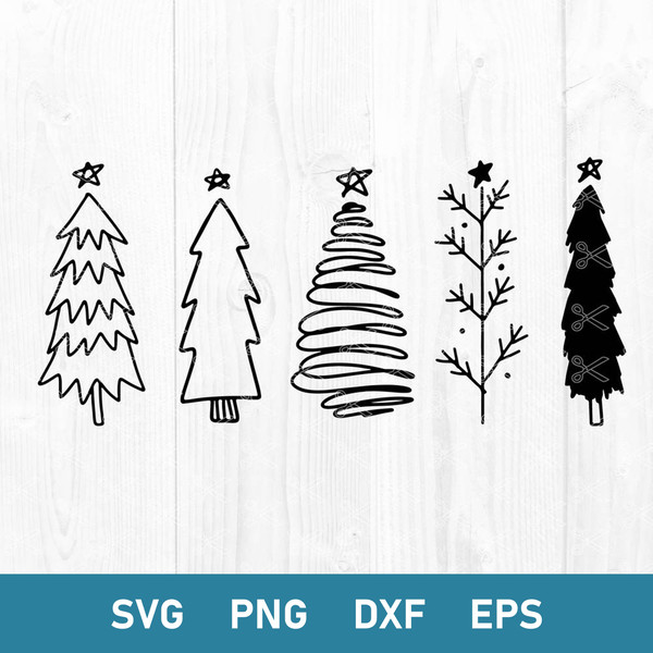 Christmas Tree Bundle Svg, Christmas Tree Svg, Tree Svg, Christmas Svg, Png Dxf Eps file.jpg