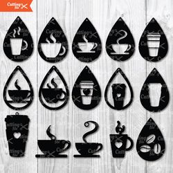 Coffee Earrings Bundle Svg, Coffee Earrings Svg, Coffee Earrings Clipart, Coffee Earrings Cricut, Instant Download
