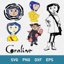 Coraline Bundle Svg, Coraline Svg, Coraline Clipart, Coraline Cricut, Instantdownload