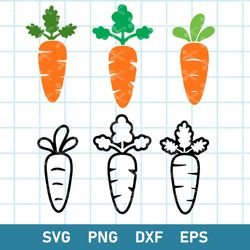 Easter Carrot Bundle Svg, Carrot Svg, Easter Svg, Bunny Svg, Png Dxf Eps Digital File