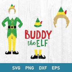 Elf Bundle Svg, Buddy The Elf Svg, Buddy Elf Christmas Svg, Png Dxf Eps Instant Download