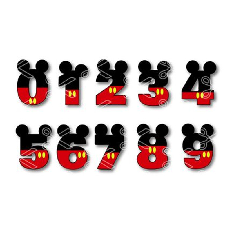Mickey Numbers Bundle Svg, Mickey Numbers Svg, Mickey Numbers Clipart, Mickey Numbers Cricut, Intant Download.jpg