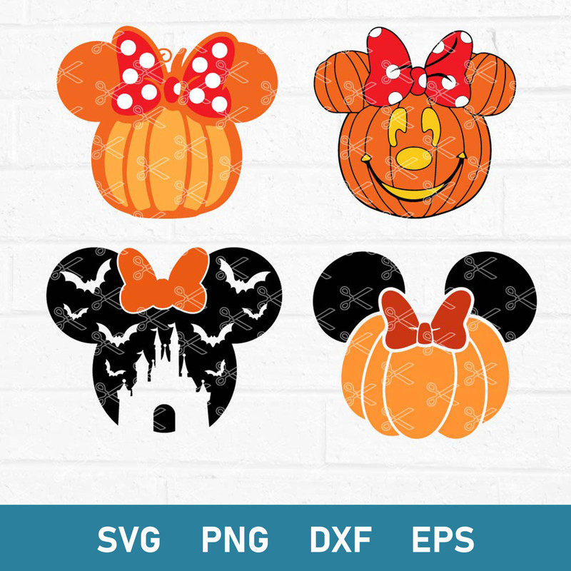 Minnie Mouse Pumpkin Svg, Minnie Mouse Svg, Pumpkin Svg, Halloween Svg, Png Dxf Eps Digital File.jpeg