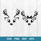 Reindeer Face Bundle Svg, Reindeer Face Svg, Reindeer Svg, Png Dxf Eps Digital File.jpg