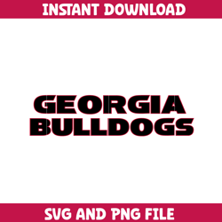 Georgia Bulldogs Svg, Georgia Bulldogs logo svg, Georgia Bulldogs University, NCAA Svg, Ncaa Teams Svg (45)