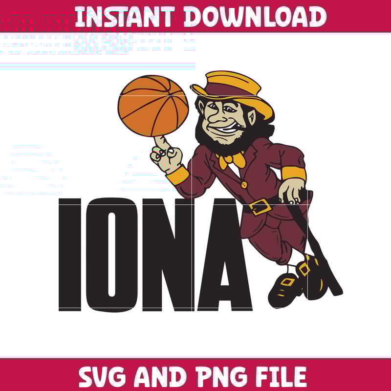 Iona gaels Svg, Iona gaels logo svg, IIona gaels University svg, NCAA Svg, sport svg, digital download (10).png