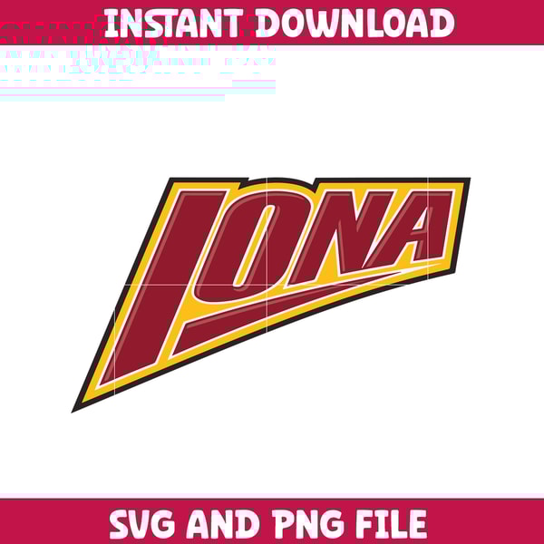 Iona gaels Svg, Iona gaels logo svg, IIona gaels University svg, NCAA Svg, sport svg, digital download (13).png