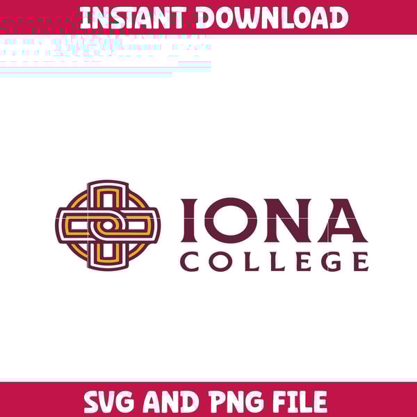 Iona gaels Svg, Iona gaels logo svg, IIona gaels University svg, NCAA Svg, sport svg, digital download (3).png