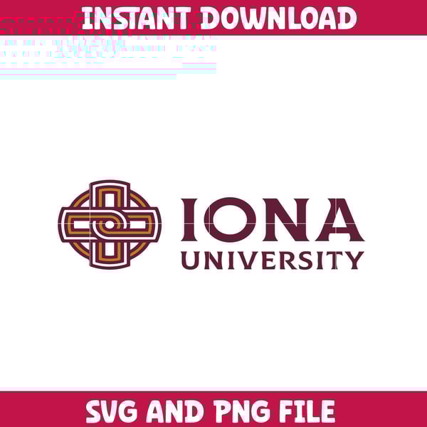 Iona gaels Svg, Iona gaels logo svg, IIona gaels University svg, NCAA Svg, sport svg, digital download (5).png