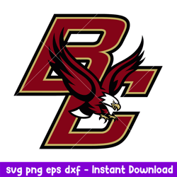 Boston College Eagles Logo Svg, Boston College Eagles Svg, NCAA Svg, Png Dxf Eps Digital File