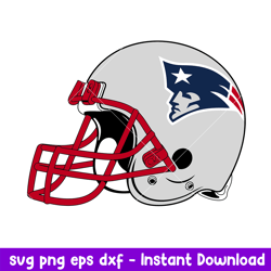 Helmet New England Patriots Svg, New England Patriots Svg, NFL Svg, Png Dxf Eps Digital File