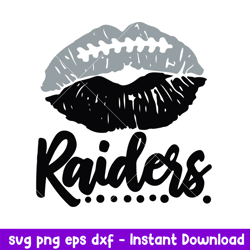 Lips Las Vegas Raiders Svg, Las Vegas Raiders Svg, NFL Svg, Png Dxf Eps Digital File