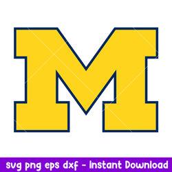 michigan wolverines logo svg, michigan wolverines svg, ncaa svg, png dxf eps digital file