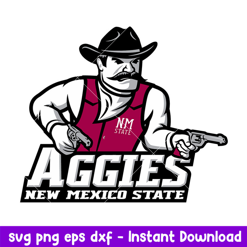 New Mexico State Aggies Logo Svg, New Mexico State Aggies Svg, NCAA Svg, Png Dxf eps Digital File.jpeg