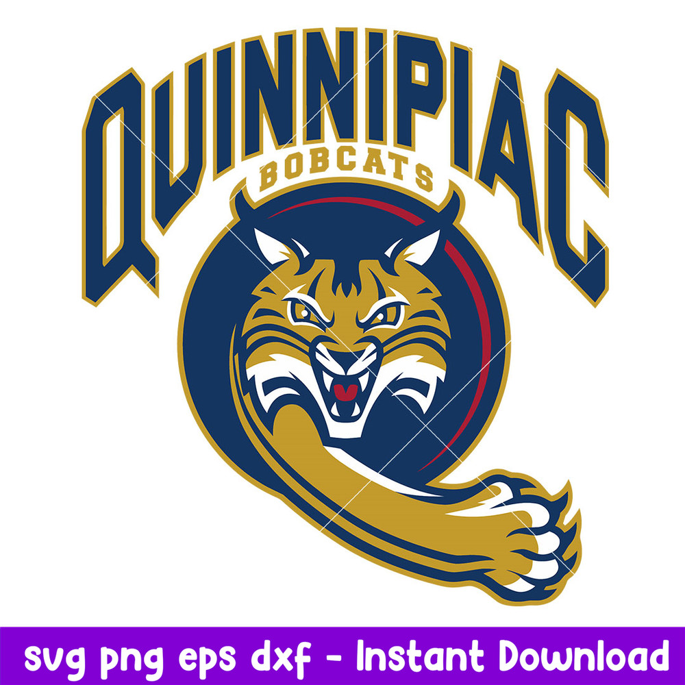 Quinnipiac Bobcats Logo Svg, Quinnipiac Bobcats Svg, NCAA Svg, Png Dxf Eps Digital File.jpeg