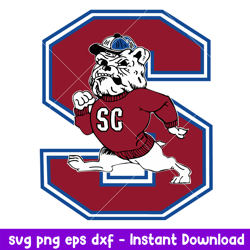 South Carolina State Bulldogs Logo Svg, South Carolina Gamecocks Svg, NCAA Svg, Png Dxf Eps Digital File
