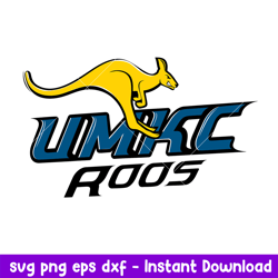 UMKC Kangaroos Logo Svg, UMKC Kangaroos Svg, NCAA Svg, Png Dxf Eps Digital File