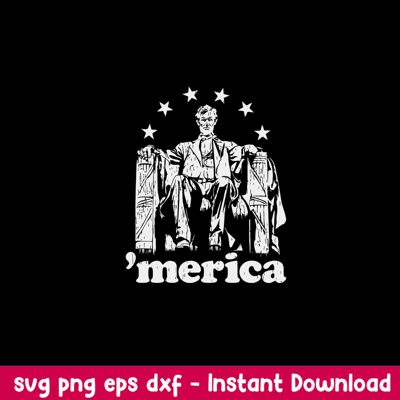Abe Lincoln Political Merica Svg, Lincoln Metica Svg, Png Dxf Eps Digital File.jpeg