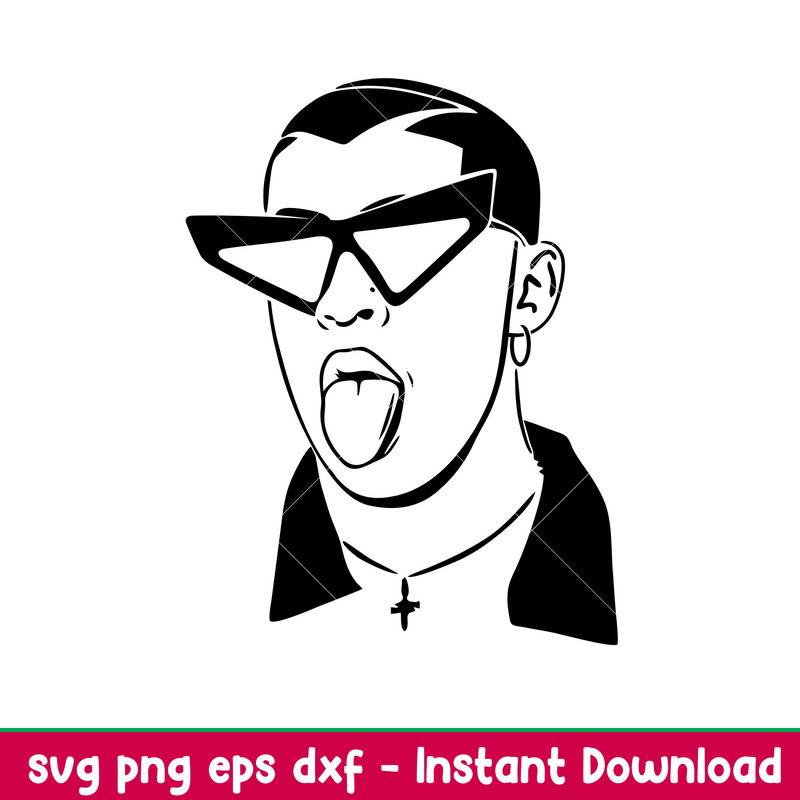 Bad Bunny 2, Bad Bunny Svg, Yo Perreo Sola Svg, Bad bunny logo Svg, El Conejo Malo Svg, png, dxf, eps file.jpeg