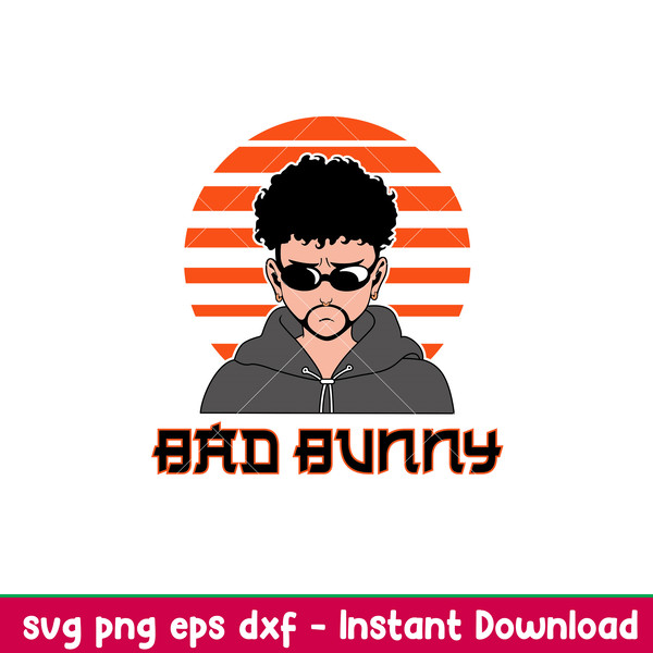 Bad Bunny Yonaguni Anime,Bad Bunny Yonaguni Anime Svg, Bad Bunny Yonaguni Song Svg, Bad bunny logo Svg, Amime Svg,png,dxf,eps file.jpeg