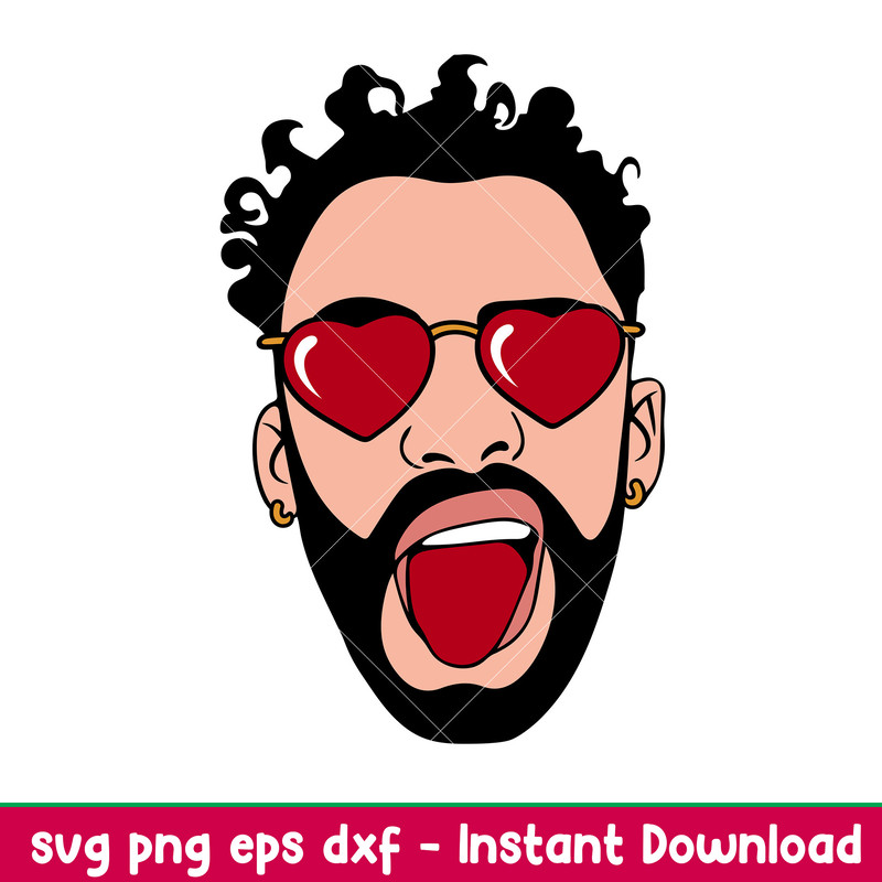 Bad Bunny, bad bunny svg for cricut, bad bunny png, Bad bunny svg bundle, svg, png, eps, dxf file.jpeg