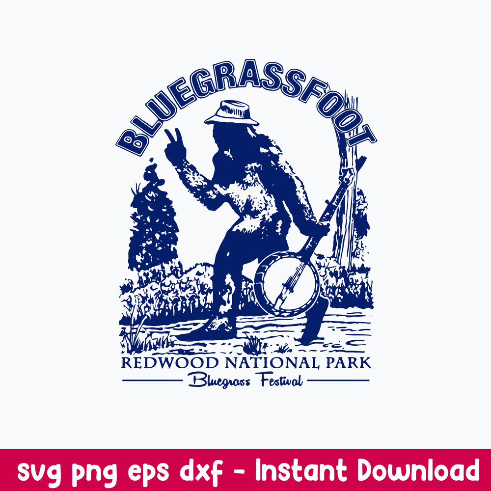 Bluegrassfoot Bluegrass Banjo Folk Svg, Bluegrass Svg, Png Dxf Eps File.jpeg