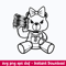 Female Gangster Teddy Bear Money Stack Svg, Png Dxf Eps File.jpeg