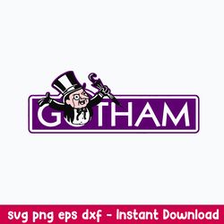 Gotham Gothopoly Svg, Gotham Svg, Png Dxf Eps File